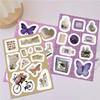 16 INS Simple Fenggu Card Collage Stickers DIY Hand Account Small Card Mobile Phone Case Decoration Korean Style