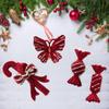 Christmas Reindeer Red Ornaments Holiday Tree Hanging Decor Home Displays Window