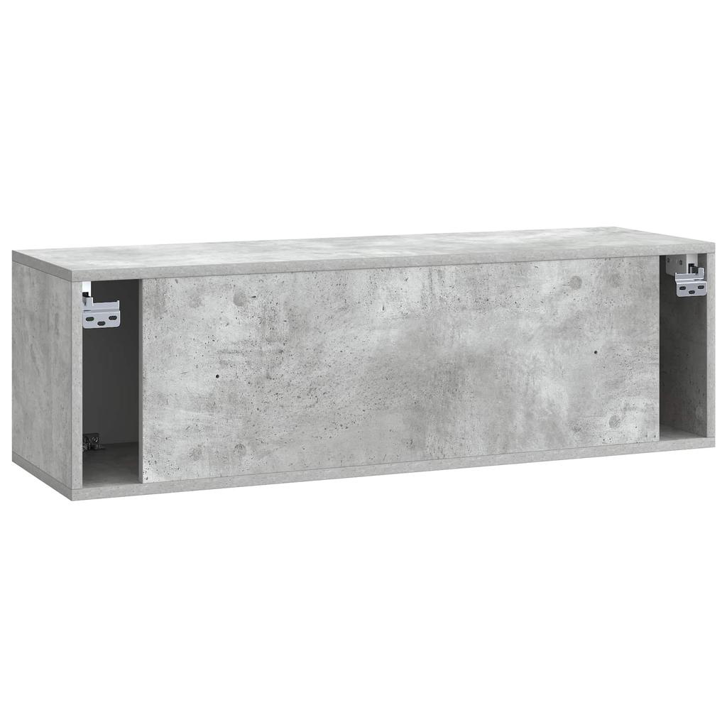Wall Mounted TV Cabinet Concrete Grey 98 x 31 x 30 cm