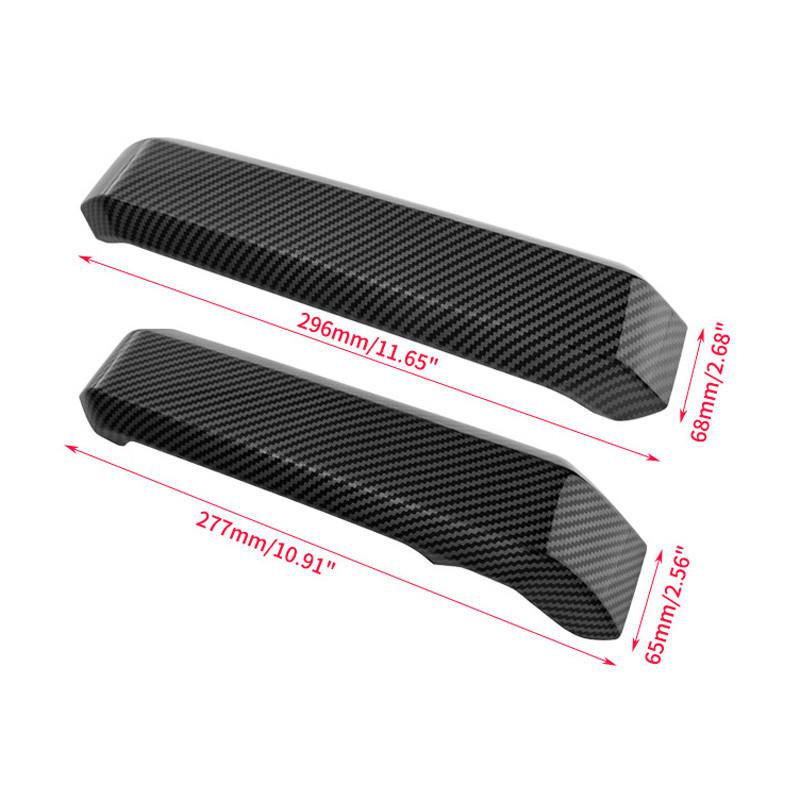 4pcs Carbon Fiber Style Car Inner Door Handles Cover Trim ABS Plastic For Ford F150 2015-2020 Super Cab/Extended Cab