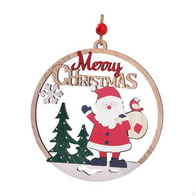 Christmas Hanging Decoration, Tree Ornament, Creative Wooden Pendant for