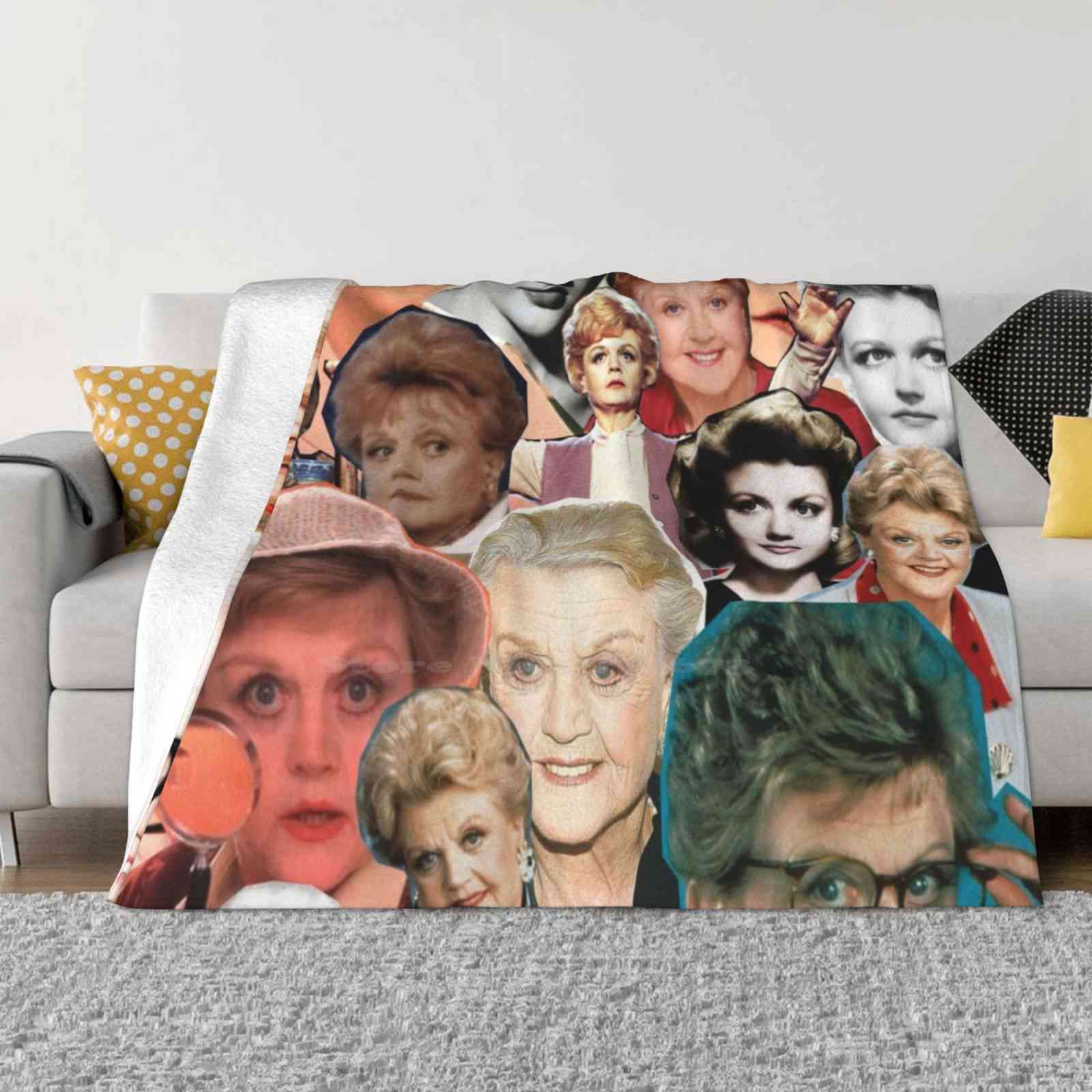 Dial M For Murder She Wrote Super Warm Soft Blankets On Sofa/Bed/Travel Angela Lansbury Christmas Funny Rhys Nicholson Comedy 30x40in