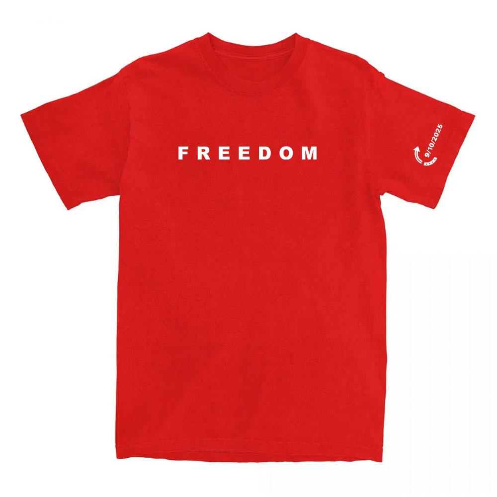 Freedom Tee Fashion American Charlie Kirk T-shirt Cotton Loose Women/Men Tshirts Casual O-neck Letter Printing Clothing