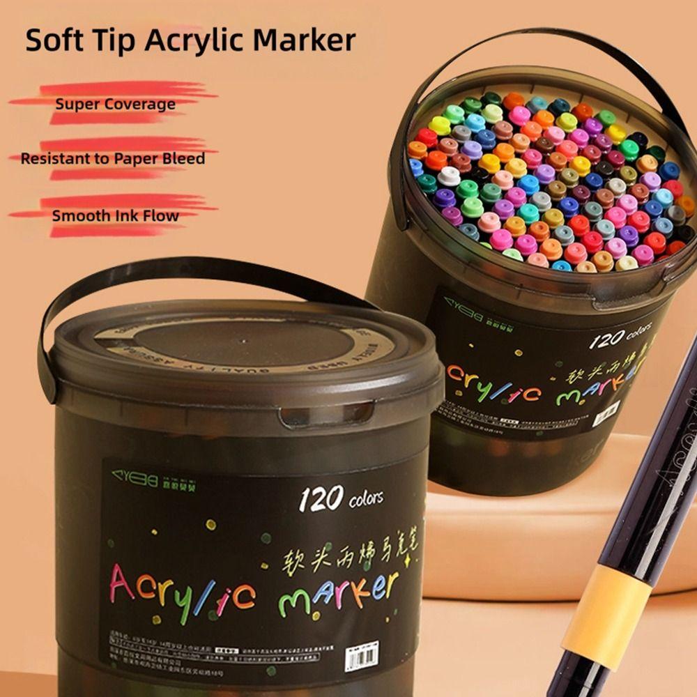 Non-toxic Acrylic Marker Pen Soft Headed Soft Headed Marker Simple Watercolor Pen Student Art