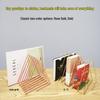 Nordic Style Iron Triangle Bookshelf Stand - Creative Desk Organizer for Books and Magazines