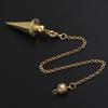Metal Pendulum for Dowsing Divination Pendulos Spiral Small Cone Gold Color Copper Radiesthesia Pendulums Healing Pendule 2025