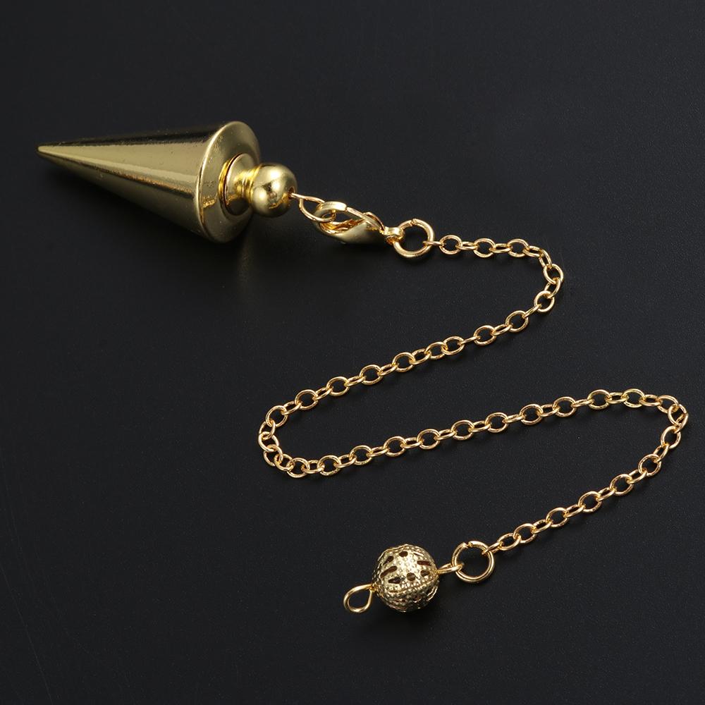Metal Pendulum for Dowsing Divination Pendulos Spiral Small Cone Gold Color Copper Radiesthesia Pendulums Healing Pendule 2025