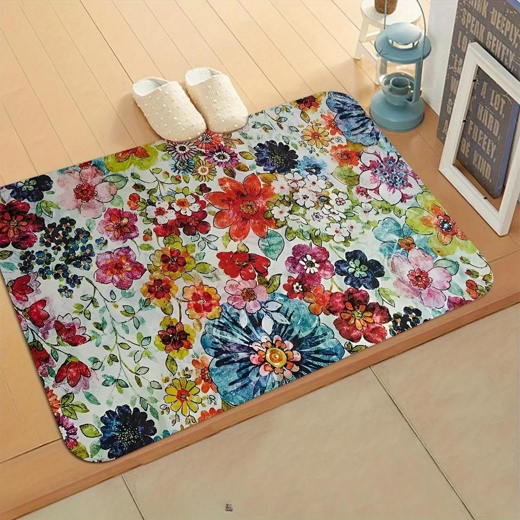 1PC Leuke Cartoon Katten Patroon Keukenkleden Antislip Deurmatten Pop Woonkamerkleden Badmat Tapijt voor Huis Wastafel Wasruimte Decor