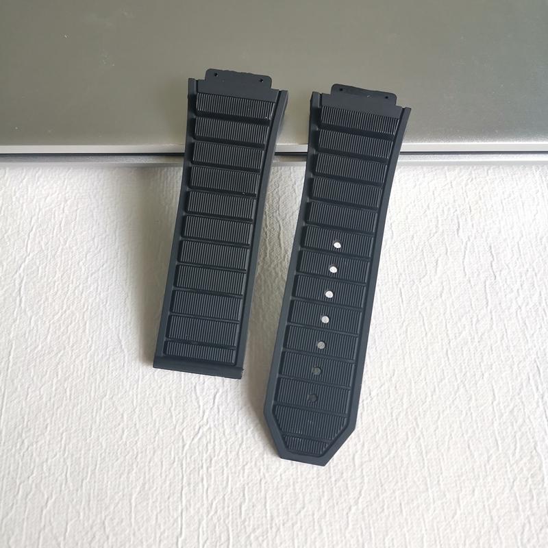 

ONEWatch Аксесуари Чоловічий гумовий ремінець Для серії HUBLOT Спортивний ремінець 19мм*27мм Жіночий силіконовий гумовий ремінець Складна застібка 24ммMN 27-19mm