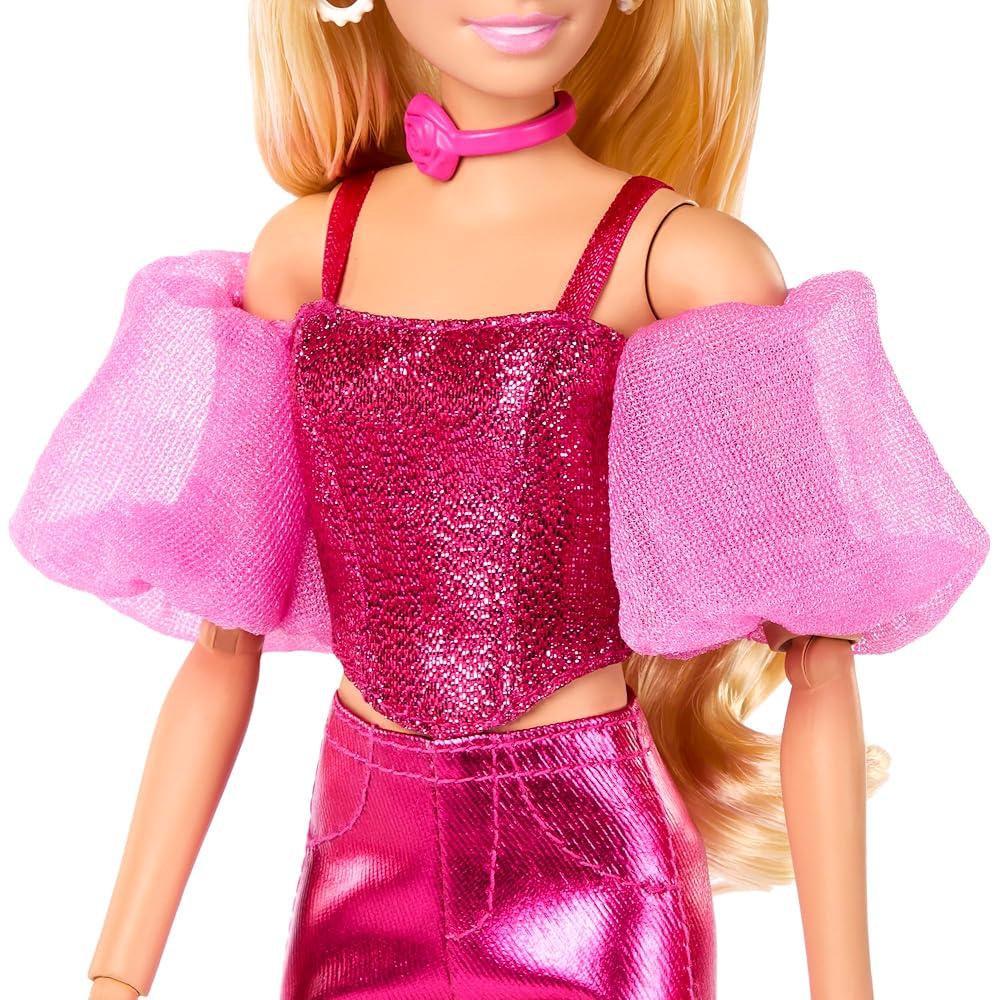 Barbie Deluxe Style Pink Doll Outfit Set with Pants for Role Play Ages 4 and Up
