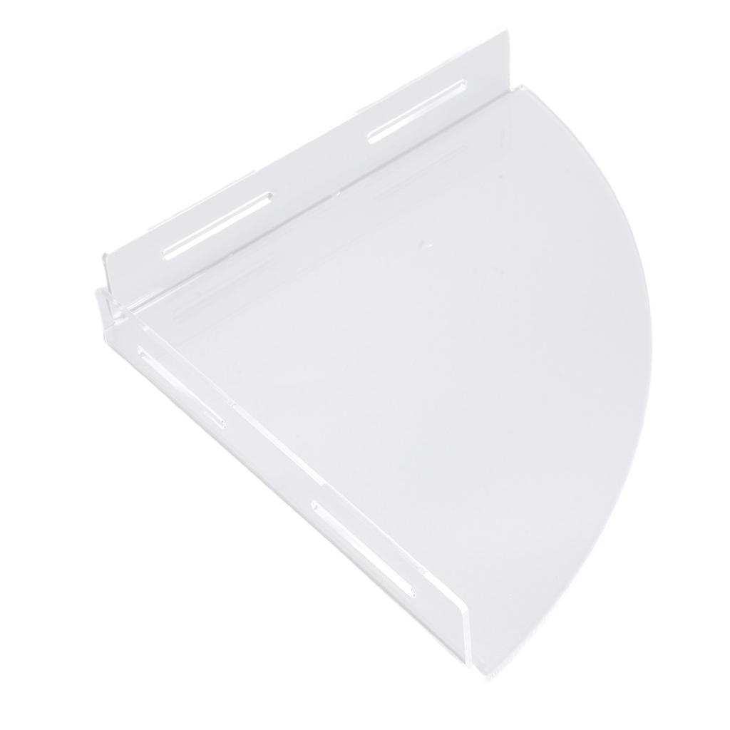 2 Stück Eck-Duschablage Acryl Klar Wandmontiert Badezimmerregal Organizer Duschaufbewahrungsregal mit Klebstoff für