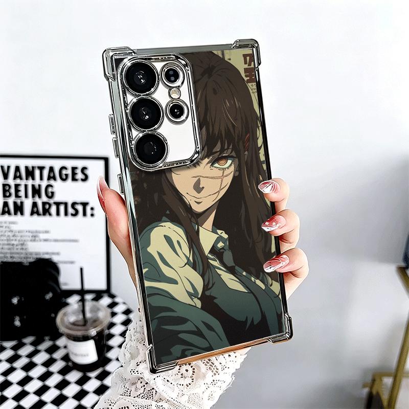 

Anime Character Yoru War CSM Soft Phone Case For Samsung Galaxy S26 Ultra S25 Edge S24 FE S23 Plus S22 S21 + S20 Plating Anti-Fa Samsung S26