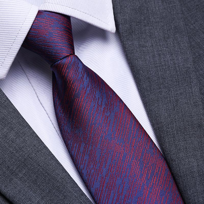 Married Men'S Red Zipper No-Tie Formal Tie Business Black Professional Groom Korean Version One-Pull Tie