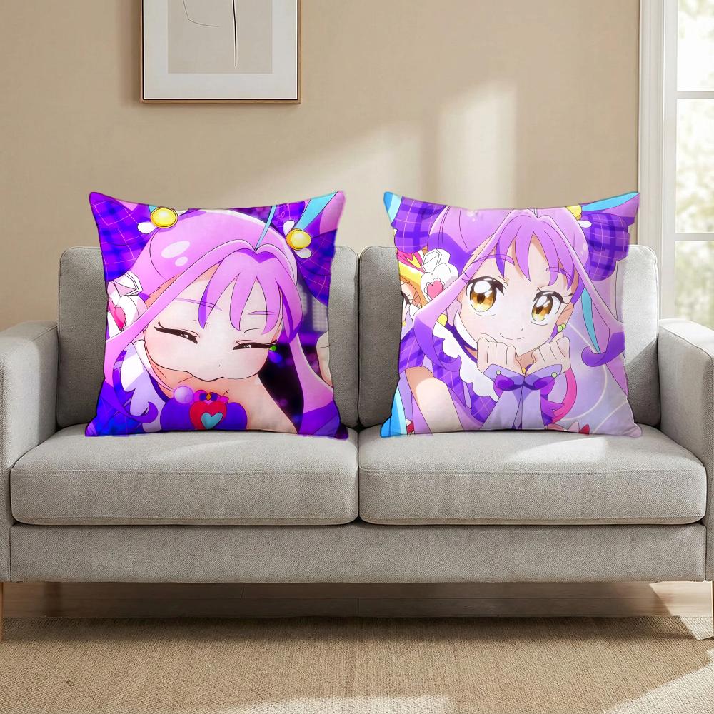 Federa Cuscino Multi-Scena Reversibile, Morbida e Resistente per Uso Quotidiano - You and Idol Pretty Cure