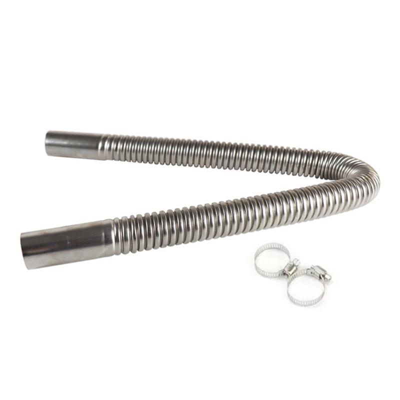 

Efficient Car Heater Exhaust Pipe Stainless Steel Exhaust Duct Improve Engine Temperature for Easy Start & Reduced Wear 60cm