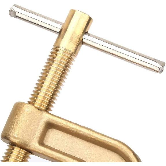 Welding Earth Clamp, 500A Brass Classic G-Type Clamp for Shipyards Oilfield Machinery Manufacturing