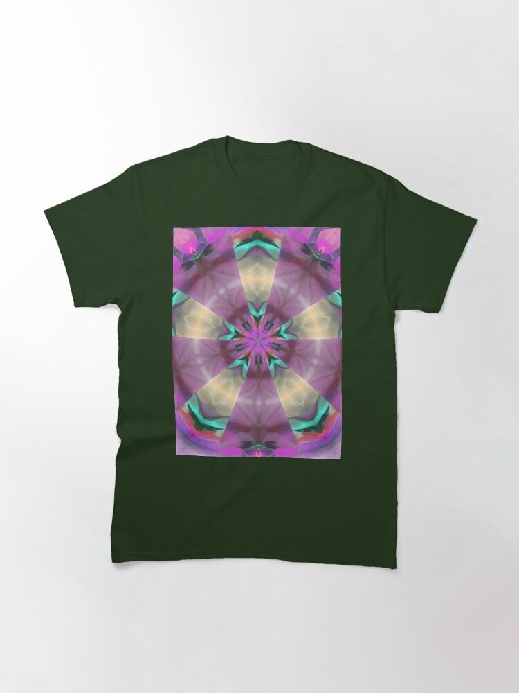 Pentangle Pastel Shades Multicolored Kaleidoscope Pentangle Pattern 11 Classic T-Shirt