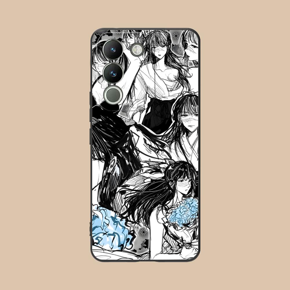 JJK Utahime Iori Matte TPU Mobile Phone Case for VIVO V60 V50 V40 V30 V29 V27 V25 V23 Pro Lite 5G Colorful Printing Cover