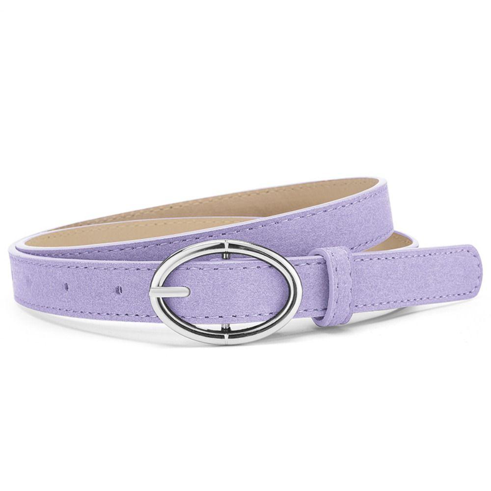 Casual Suede Leather Belt Luxury Design Waistband Trendy Business Waist Belt  For Women