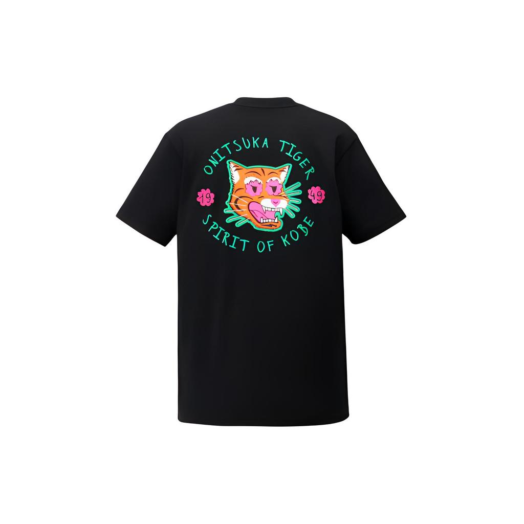 New Onitsuka Tiger T Shirt Unisex Black 2183B302-001