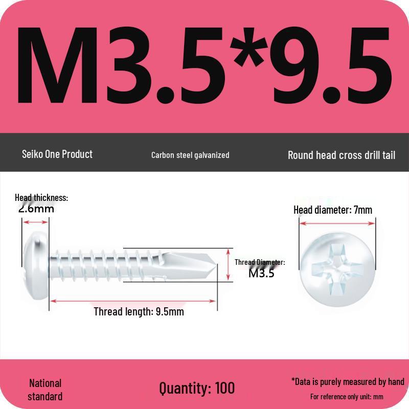 National Standard Hardened Galvanized Phillips Self-Drilling Self-Tapping Screws for Sheet Metal