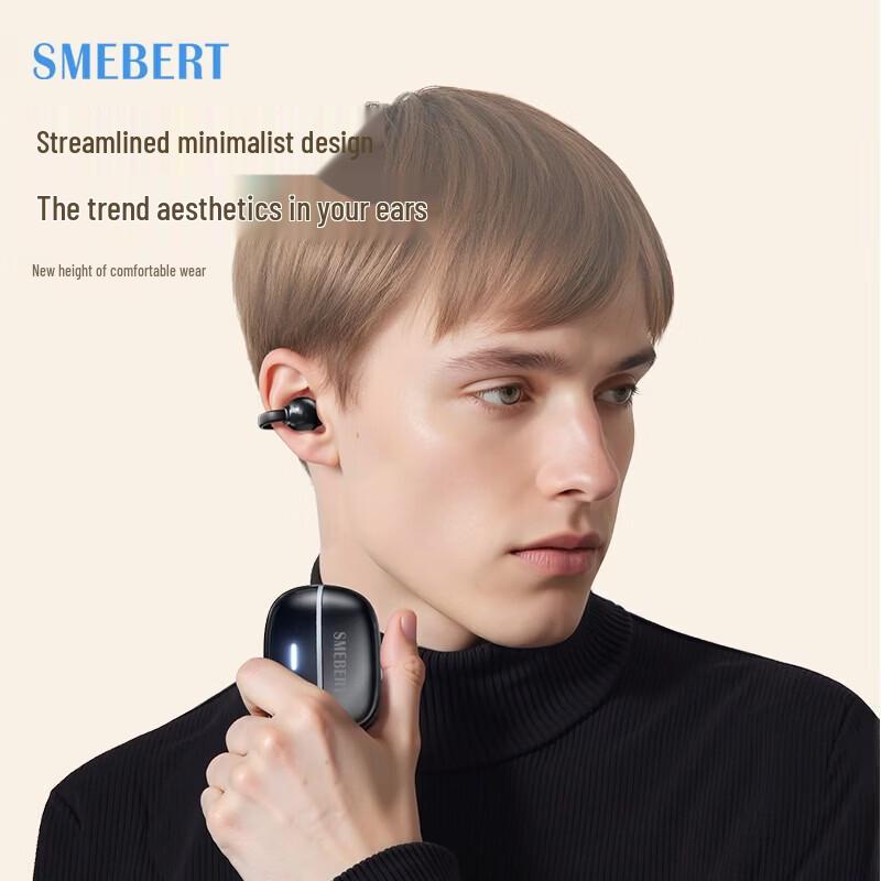 SMEBERT A8 Open-Ear Clip-On Sports Bluetooth Headphones