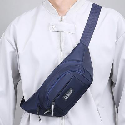 Multi-layer Storage Mobile Waist Bag Large Capacity Wear-resistant Men Chest Bag Adjustable Strap Multi Functional