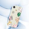 For iPhone 16e Case Animal Gathering Pattern Printing Straight Edge TPU Phone Back Cover