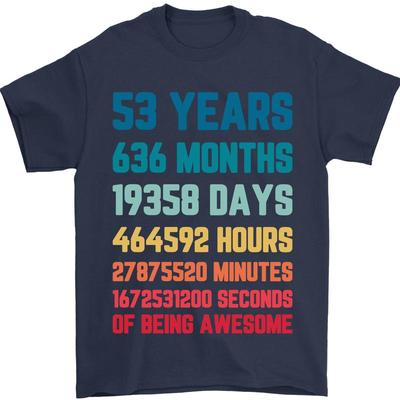 53rd Birthday 53 Year Old Mens T-Shirt 100% Cotton
