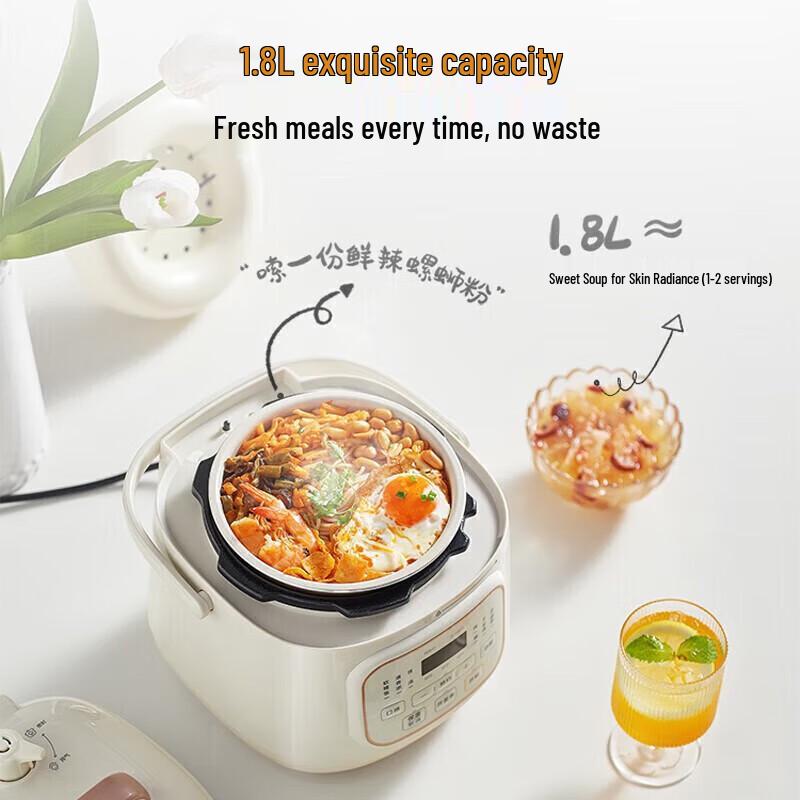 Midea Mini Electric Pressure Cooker & Rice Cooker CN plug (adapter included)