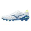 Mizuno Morelia Neo 3 B Round Toe Lace-Up IC/IN Artificial Turf Shock Absorption Slip-Resistant Durable Soccer Shoes Men Sneaker White Blue P1GA229027