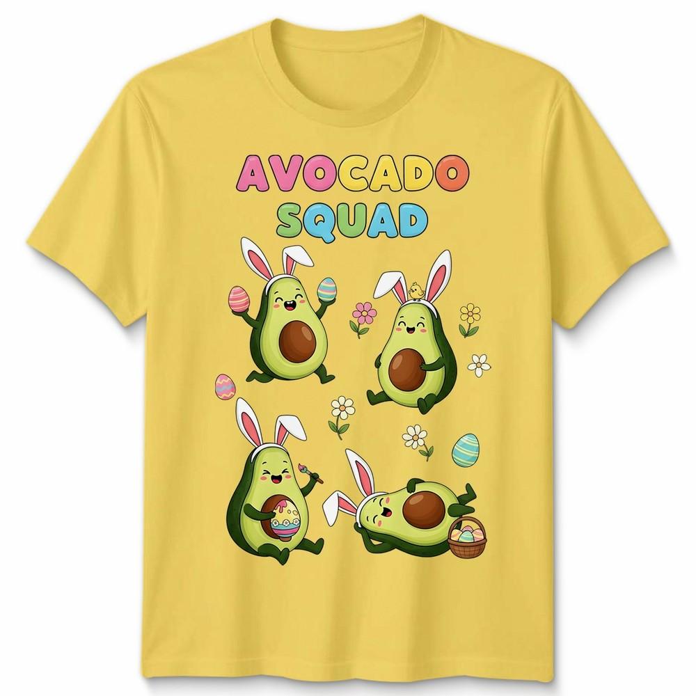 Funny Avocado Squad Easter Bunny Hunting Chocolate Eggs Unisex Tshirt Gift