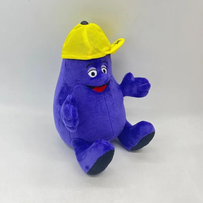 22cm Grimace Shake Yellow Hat Anime Plush Toy Plush Toy Stuffed Animals Soft Plush Children Gifts Doll Birthday