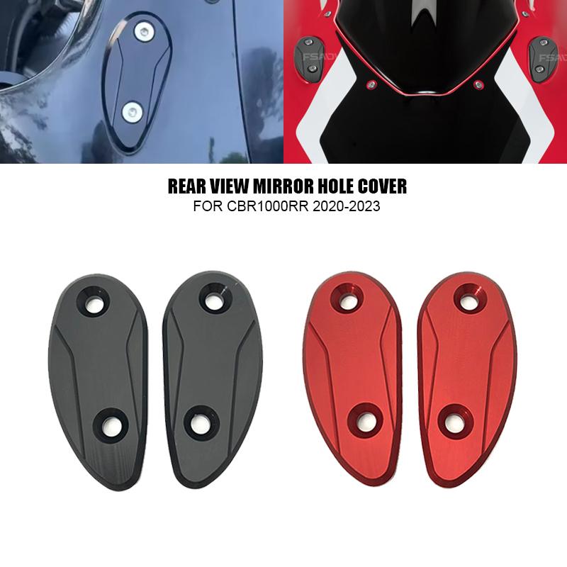 For Honda CBR1000RR Rearview Mirror Hole Cover CBR1000 RR 2020 2021 2022 2023 Motorcycle Windscreen Driven Mirror Eliminator Cap