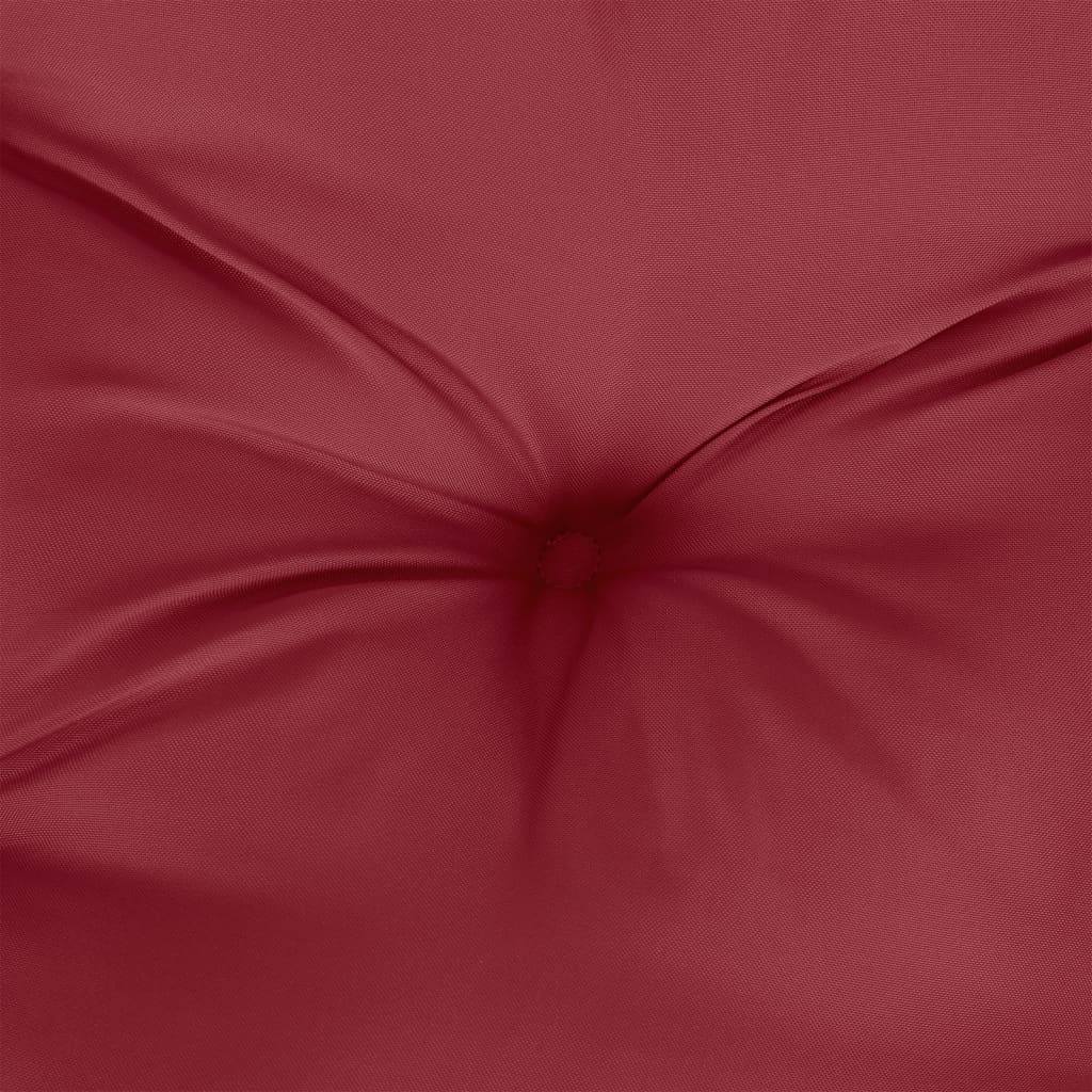 Vidaxl Poduszka Na Paletę, Winna Czerwień, 80X80X12 Cm, Tkanina