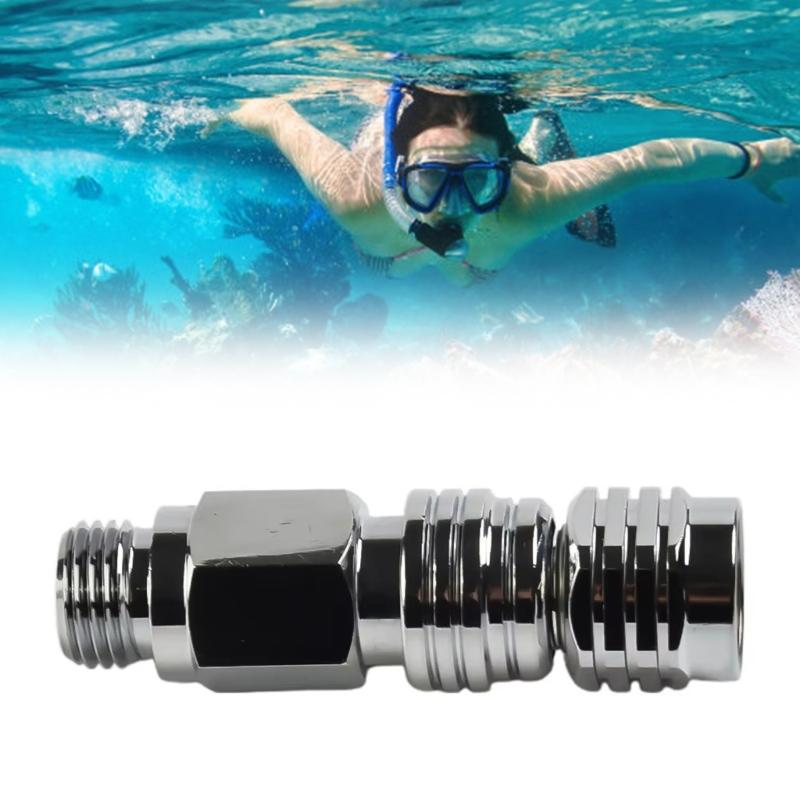 Brass Scubas Diving Adapter Quick Disconnects Regulator Male 9/16 to Female 9/16 Underwater Connector Interfaces Enduring