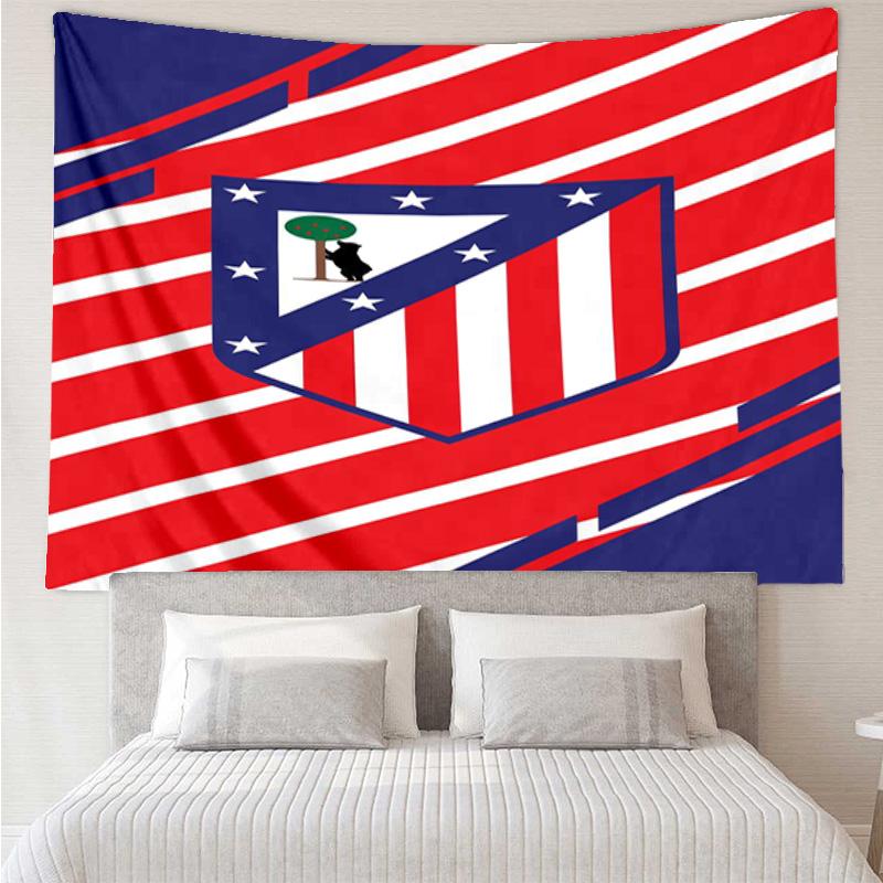 1PC Atletico Ma-drid Crest Printed Tapestry Room Decoration Wall Hanging for Living Room Bedroom, dormitory, Birthday and Christmas gifts