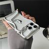 Custodia Creativa 3D Snake Placcata Vuota Dissipa Calore per iPhone 16 15 14 Plus 13 12 11 Pro Max Divertente Antiurto Morbida