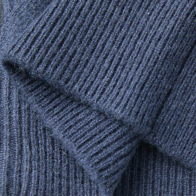 Men's 100% Lambswool Thick Winter Pullover Sweater