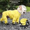 Bauchbedeckendes Haustier-Outfit Hunde-Regenmantel mit Kapuze Wasserdichter Hunde-Regenumhang Hunde Welpe
