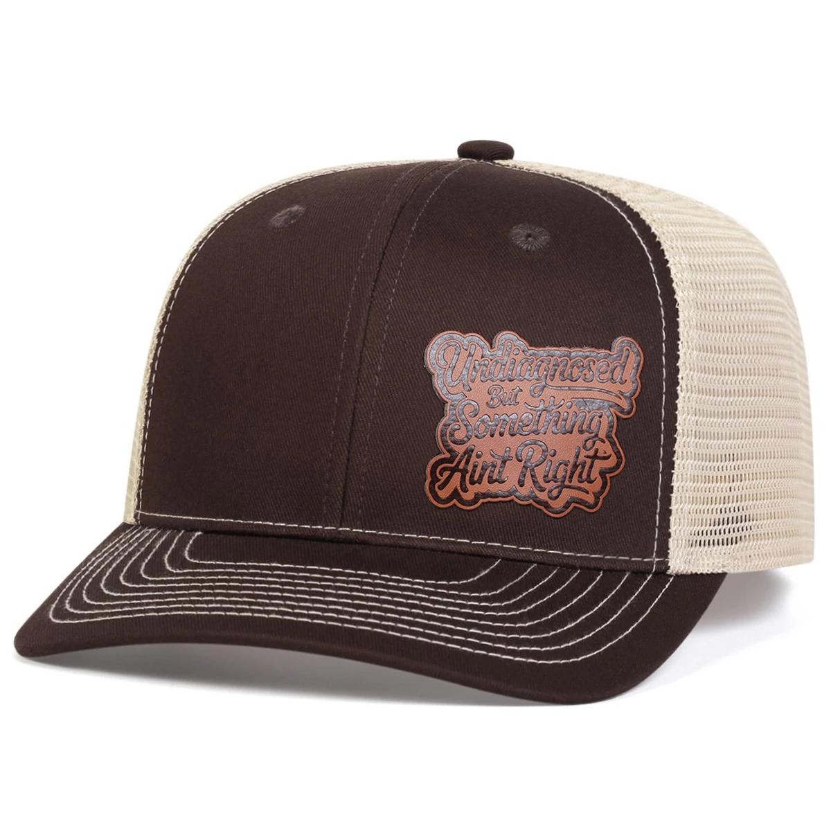 

Unisex Indiagnosed Letter Leather Label Baseball Net Caps Spring Summer Outdoor Adjustable Casual Hats Sunscreen Hat Sports Cap