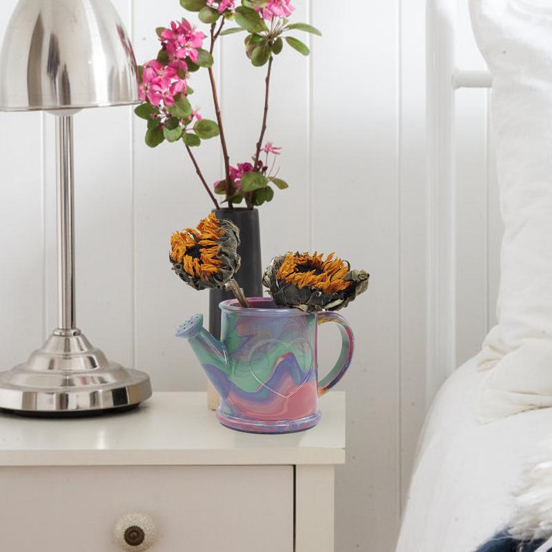 Vase Casting Mold Creative Plaster Mold Art Craft Making Tool Watering Can Mold Making Home Display Decor Resin Crafts