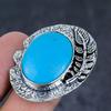 Arizona Turquoise Gemstone 925 Sterling Silver Jewelry Ring Size 9