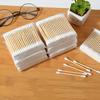 2000/1000pcs Unscented Cotton Swabs, Double-Headed, Wooden Stick, Makeup Removal & Cleaning Ear Cotton Swabs
