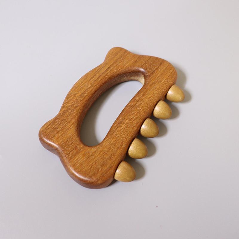 

5 Bead Meridian Massage Brushes Hand Held Massage Comb Anti-Fatigue Abdomen Beauty Legs Brush Body Meridian Comb Relaxation 1Pcs