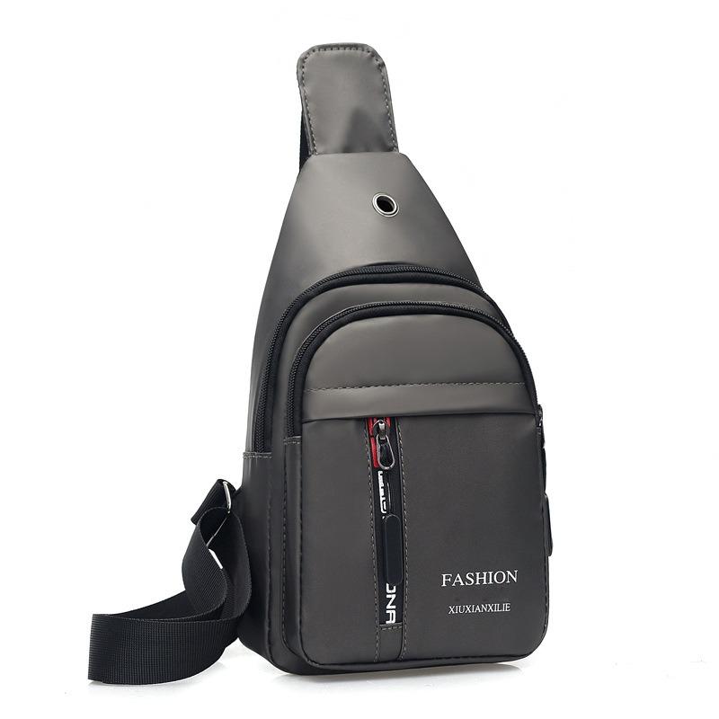 New men's breast bag men's fashion shoulder bag men's and women's sports and leisure chest messenger bag