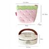 1 Pc Large Capacity Travel Toiletry Organizer Kawaii Strawberry Plush Makeup Bag Cute Cosmetic Pouch Storage Case For Women