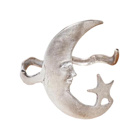 1/2 stk Gullfarget Stjerne Måne Armmansjett Armbånd Åpning Justerbar Armring