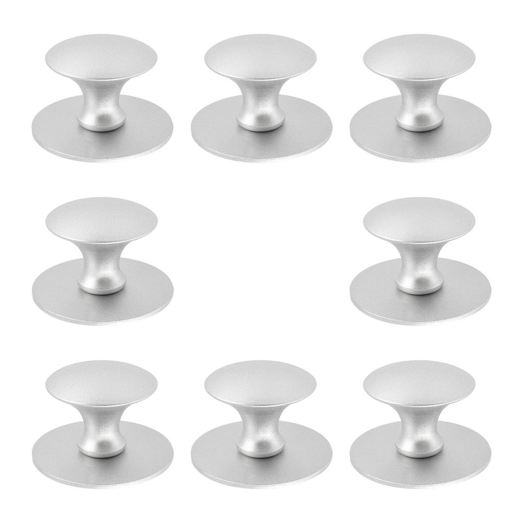 8 Stück Schlichte Selbstklebende Schubladenknöpfe Edelstahl Kein Bohren Schrankgriffe Dekorative Beschläge Knopf für Schublade Schrank