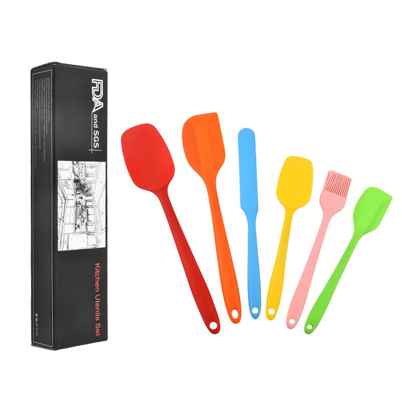 Silikon 6-delt slikkepottsett – Varmebestandige, non-stick kjøkkenredskaper for baking og matlaging